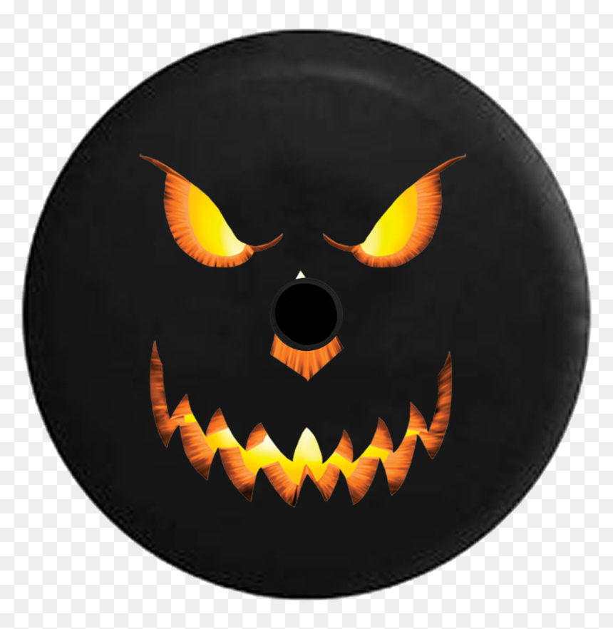 Jeep Jl Tire Cover Pumpkin, HD Png Download - jack o lantern png