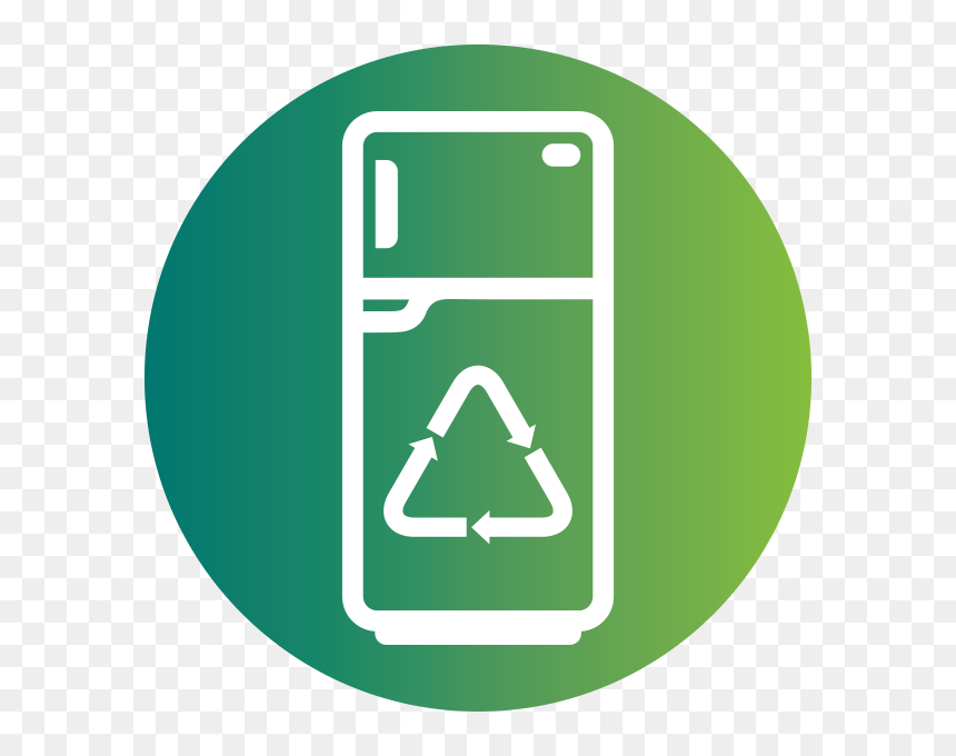 Energy Saving Icon Refrigerator, HD Png Download - recycle png