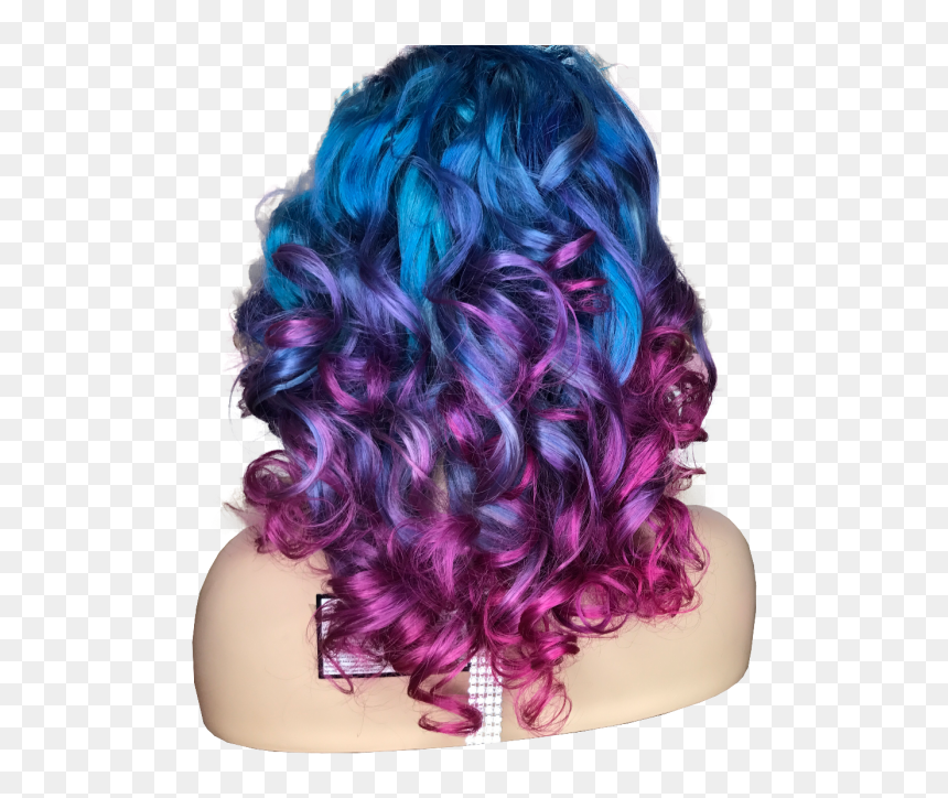 Cotton Candy Lace Front Wig, HD Png Download - cotton candy png