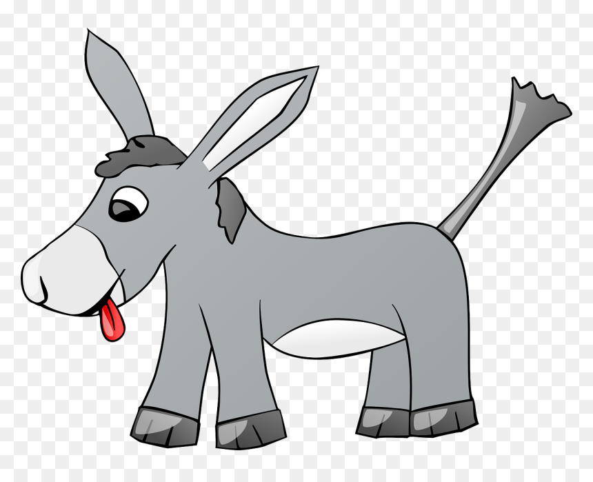 Simple Donkey Clip Art, HD Png Download - donkey png