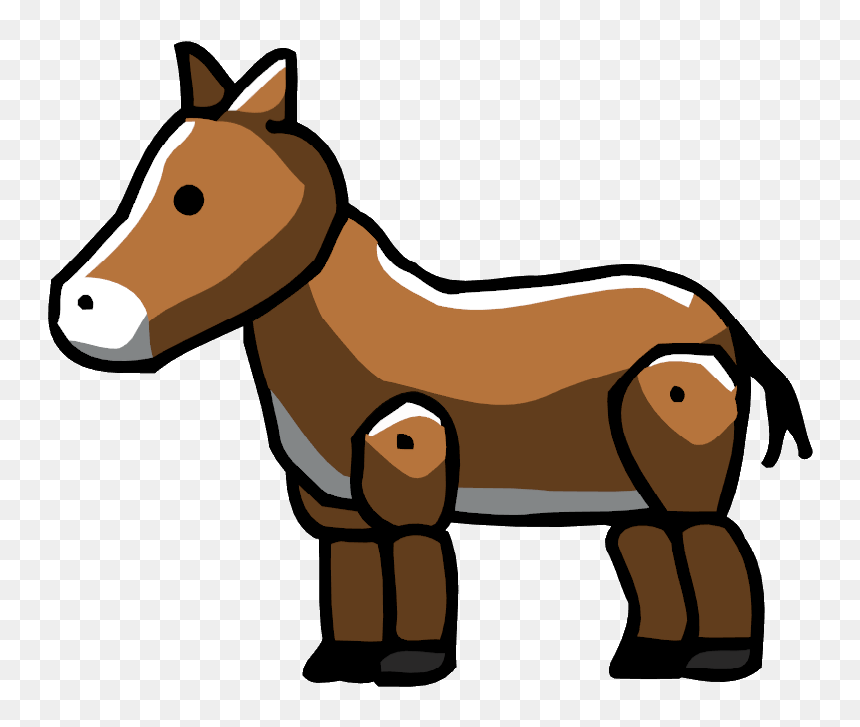 Scribblenauts Donkey, HD Png Download - donkey png