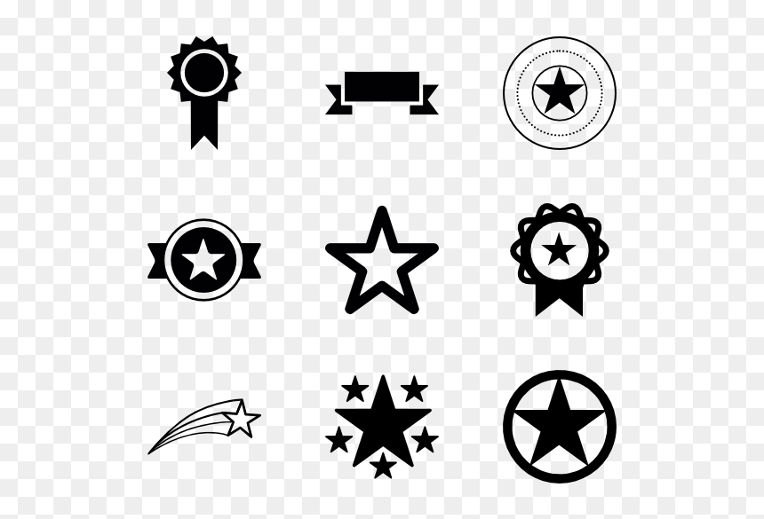 Star Logo, HD Png Download - white stars png