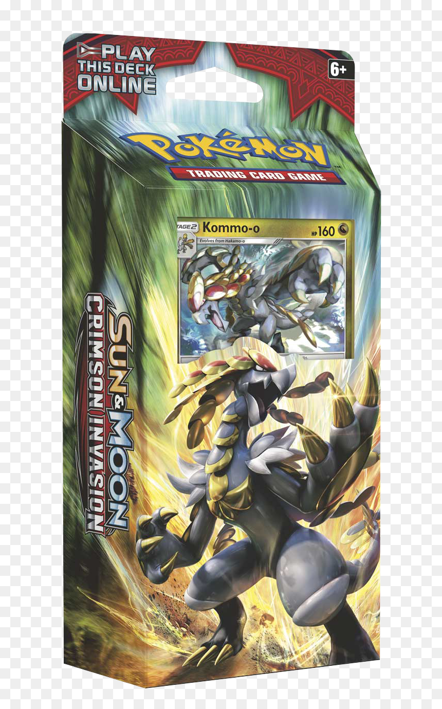 Sun & Moon Crimson Invasion Clanging Thunder Theme - Pokemon Sun Moon Decks, HD Png Download - kommo-o png