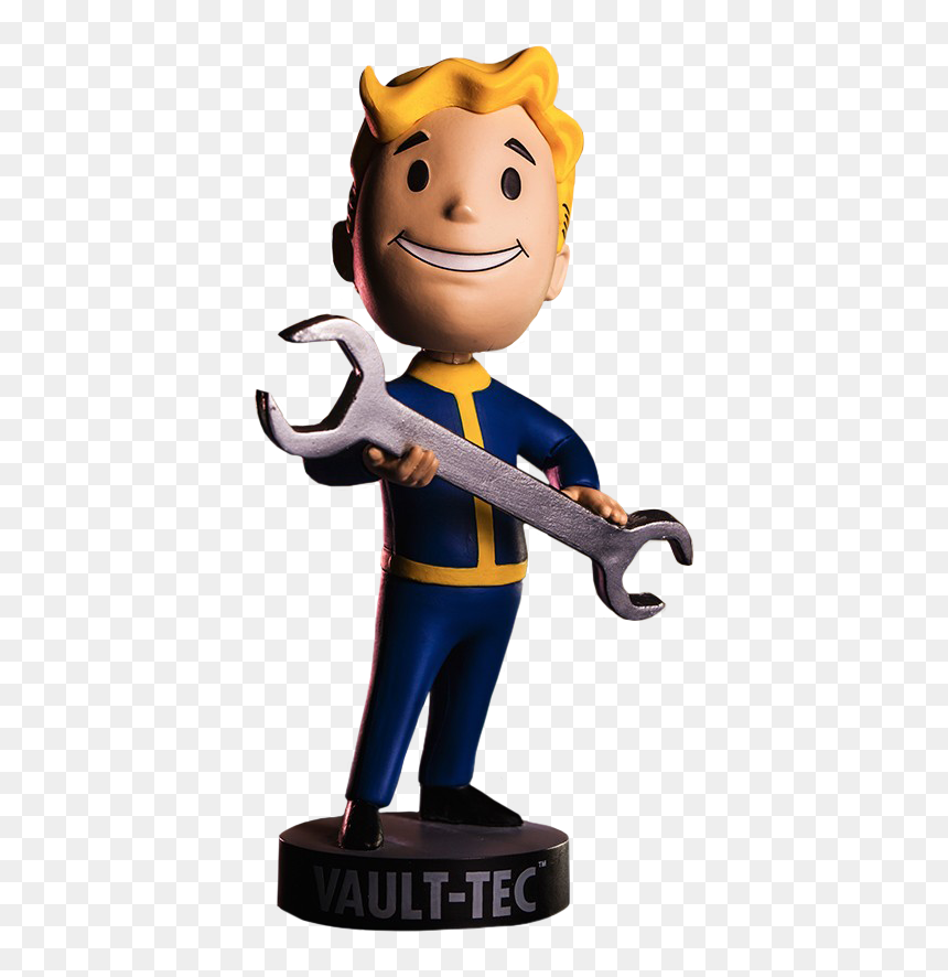 Repair Vault Boy Vault 111 Bobble Head Figure - Fallout, HD Png Download - vault 111 png