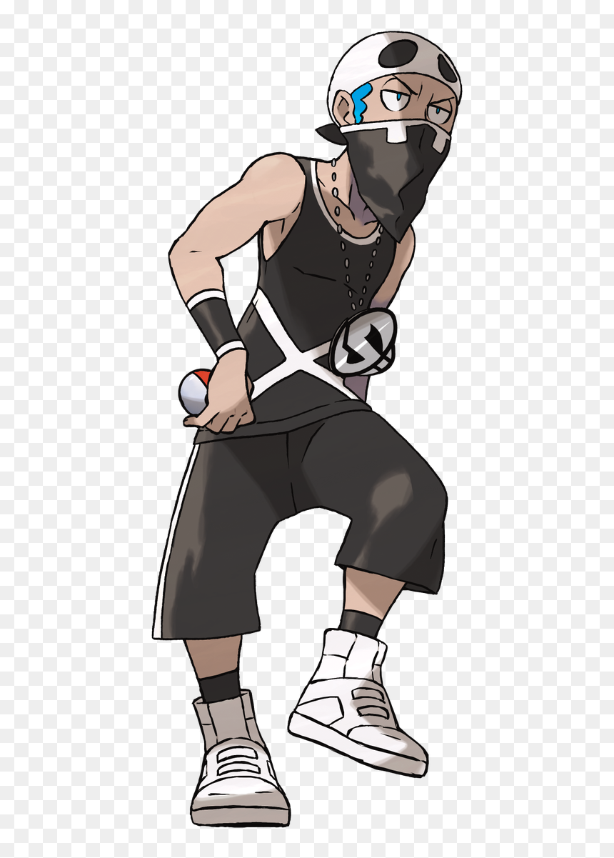 Pokemon Team Skull Grunt, HD Png Download - gladion png