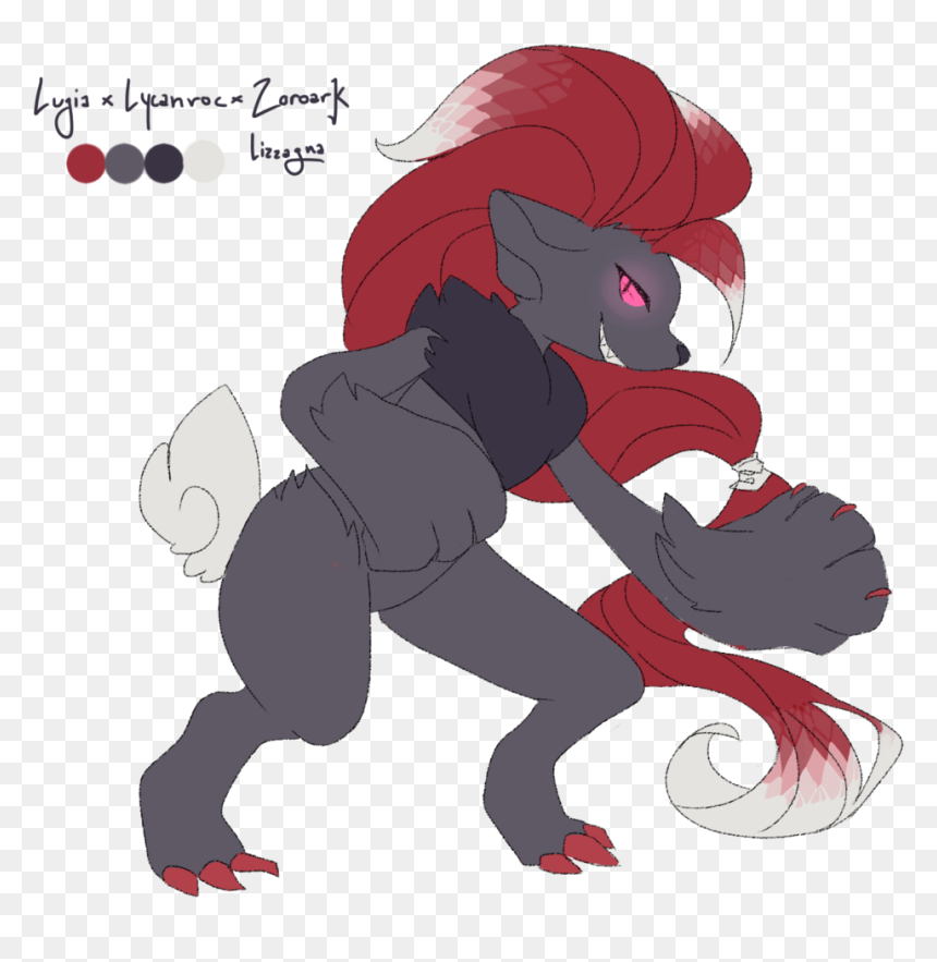 Lycanroc Png -mitake - Lycanroc X Zoroark, Transparent Png - lycanroc png