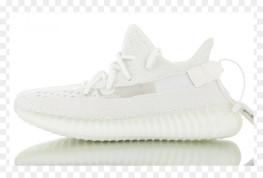 Adidas Yeezy Boost 350 V2 All White - Yeezy V2 All White, HD Png Download - yeezy v2 png