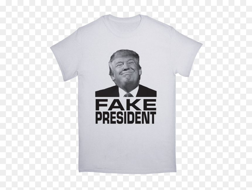 Trump Fake President Tshirt - Active Shirt, HD Png Download - donald trump hat png