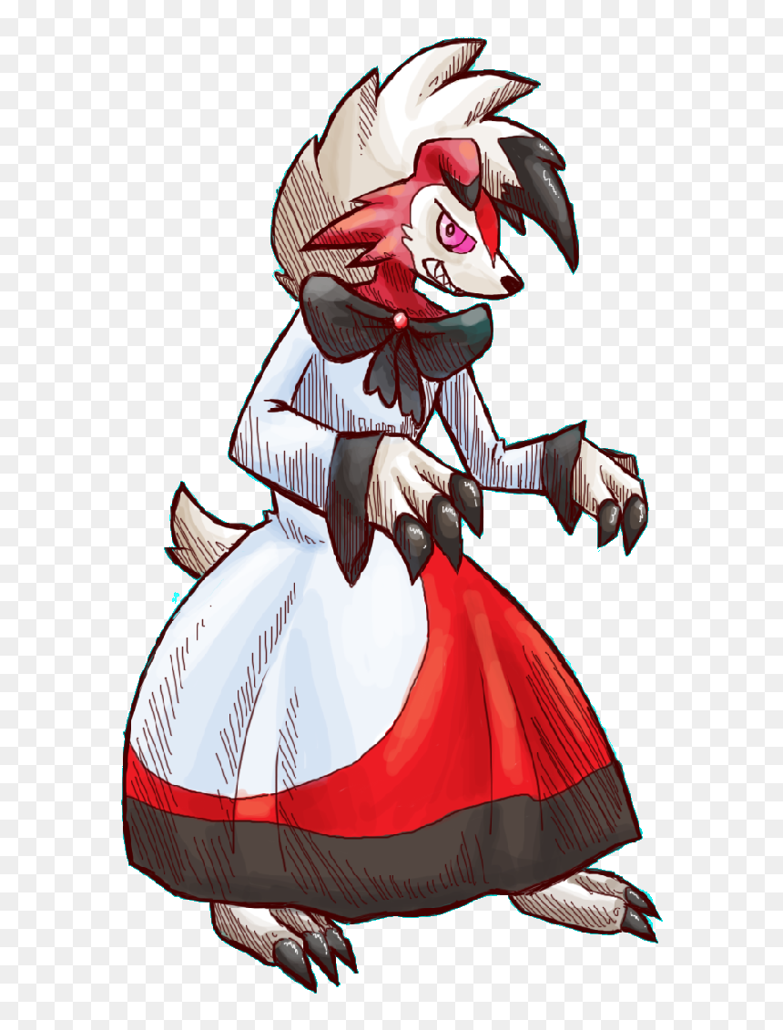 Imaizumi Kagerou And Lycanroc Drawn By Penga - Cartoon, HD Png Download - lycanroc png