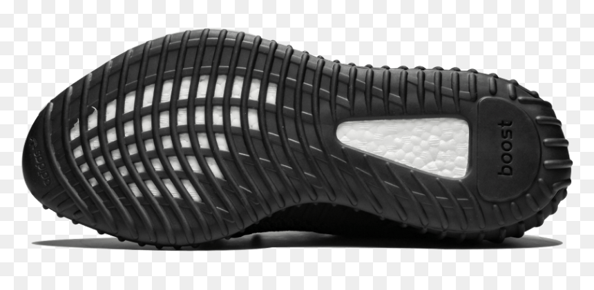 Black Yeezy 350, HD Png Download - yeezy v2 png