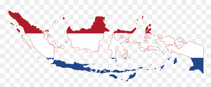 Flag Map Of Dutch East Indies - Dutch East Indies Png, Transparent Png - indonesia map png