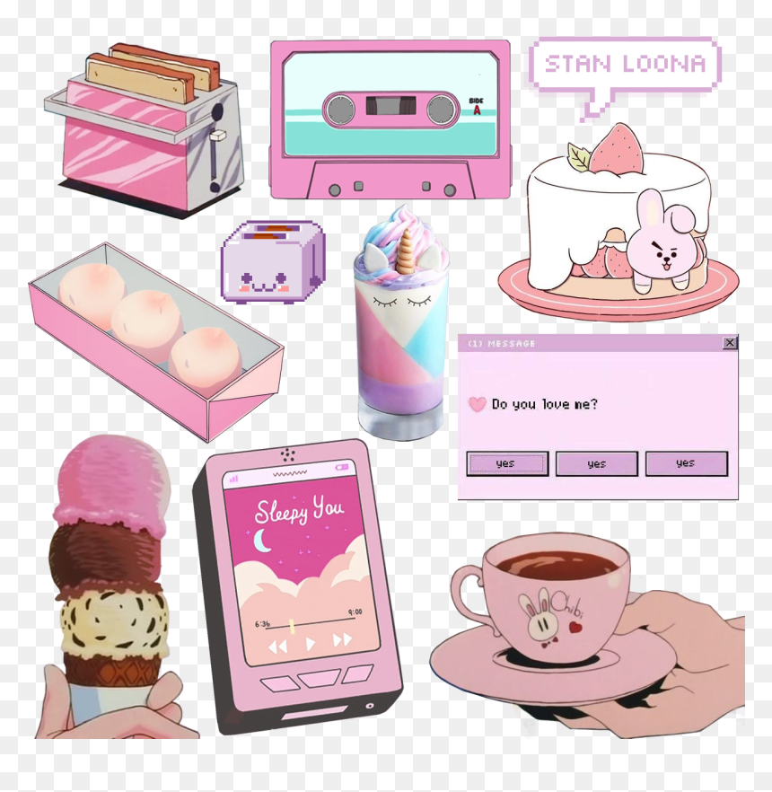 Edit, Editing, And Food Image - Gelato, HD Png Download - aesthetic overlays png