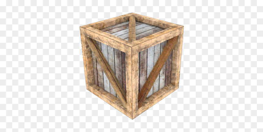 Crate Render - Plywood, HD Png Download - photoshop texture png