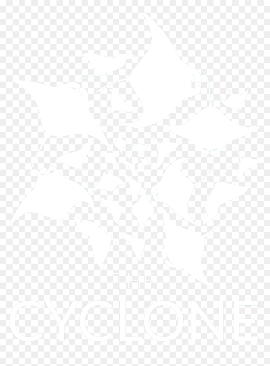 Mt The Cyclone Logo White - Swim With Manta Design, HD Png Download - black manta png