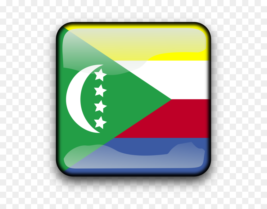 Flag Of The Comoros Flag Of Chad Flag Of Turkey - Yellow White Red Blue Flag, HD Png Download - chad png