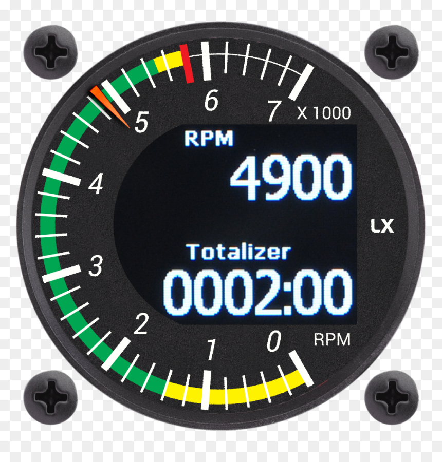 Tacometros Electricos Avion, HD Png Download - rpm png