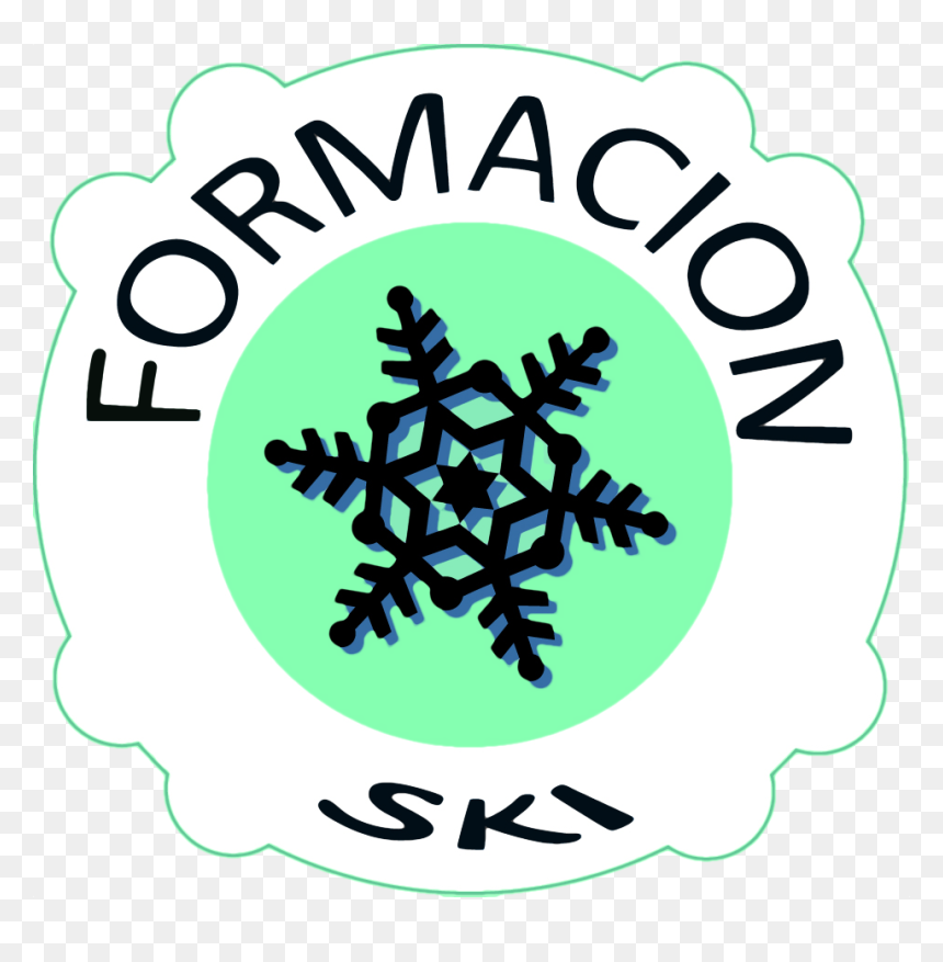 Escuela De Esquí - Black And White Clipart Snowflakes, HD Png Download - escuela png
