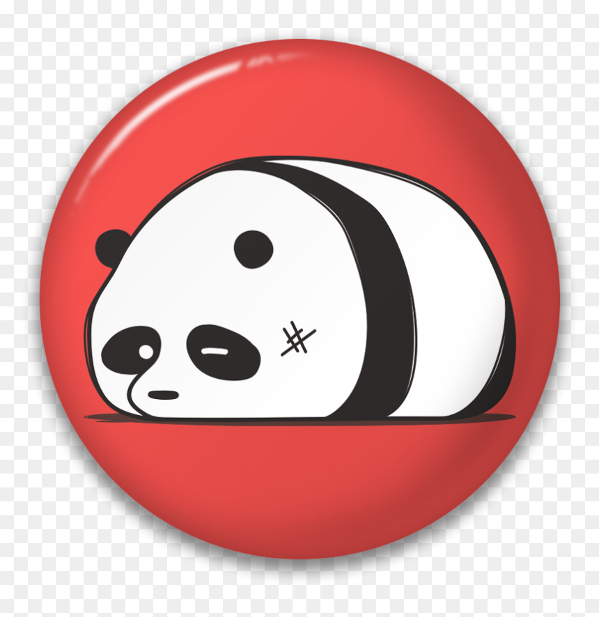 Clip Art Panda Give A Fluff - Cartoon, HD Png Download - red buttons png