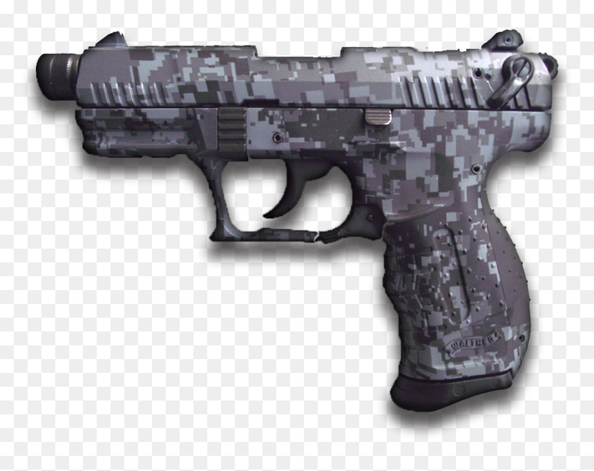 Urban Digital Camo Hydro Dipped Pistol - Firearm, HD Png Download - digital camo png