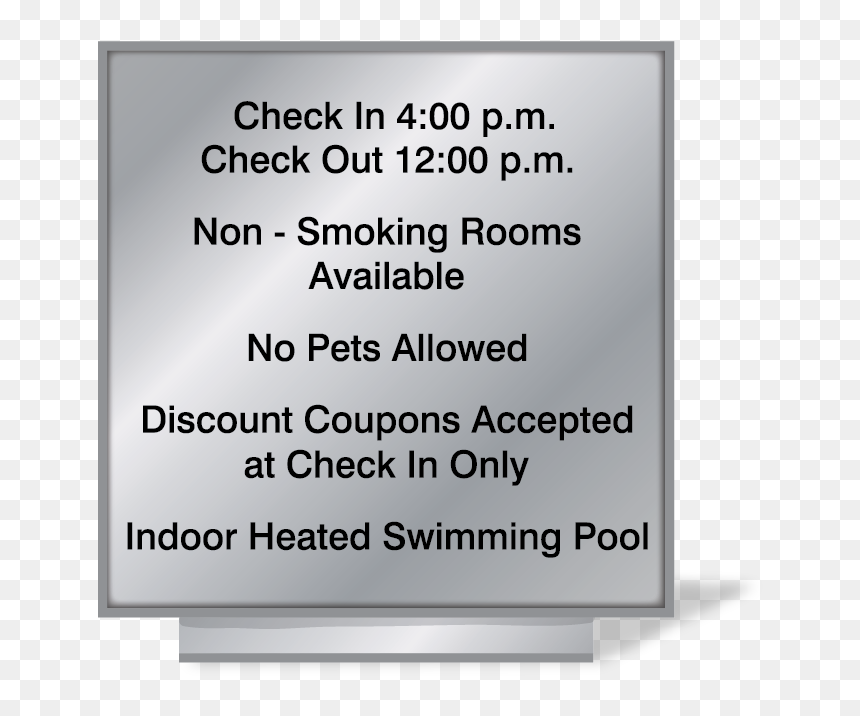Front Desk Policy 8 X , Png Download - Orange Business Services, Transparent Png - policy png