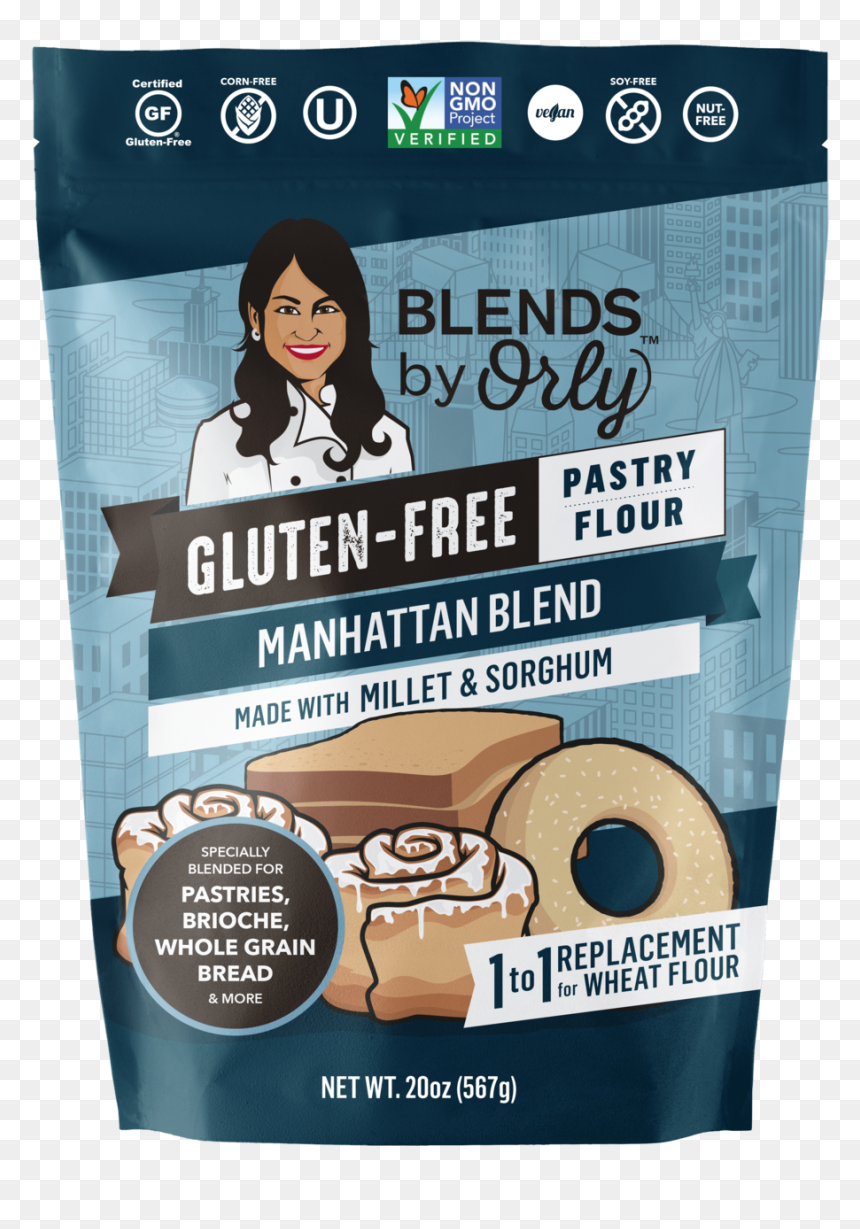 Bbogfmanhattanblend - Blends By Orly Gluten Free Baking Mixes Traditional, HD Png Download - manhattan png