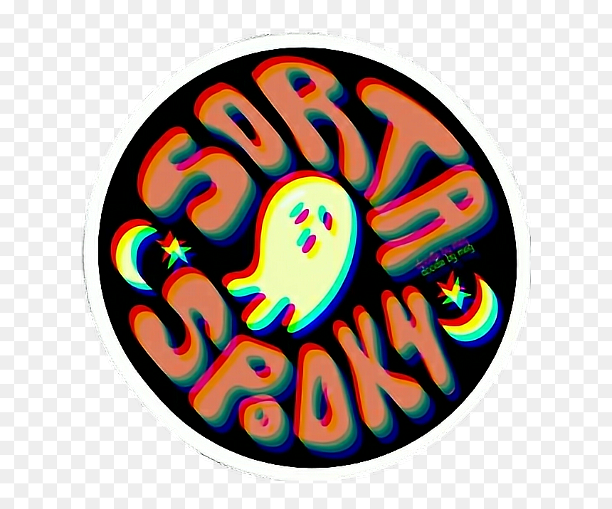 Sorta Spooky Sticker, HD Png Download - spooky.png