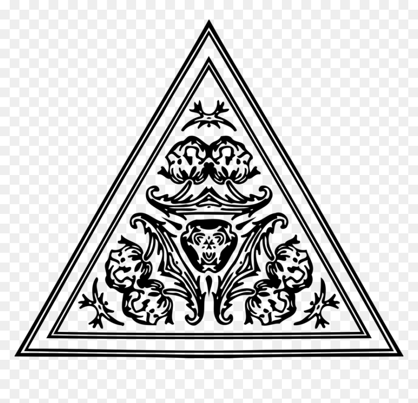 Line Art,triangle,symmetry - All Seeing Eye Transparent, HD Png Download - iv png