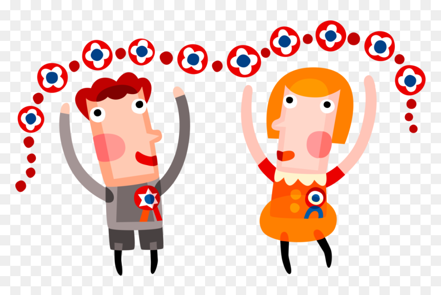 Vector Illustration Of 4h Youth Prize Winners With - Cartoon, HD Png Download - 4h png