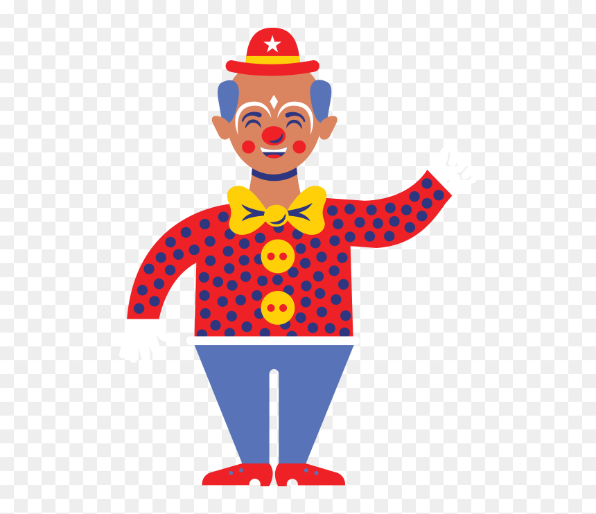 Clown Clipart Parade - Cartoon, HD Png Download - parade png