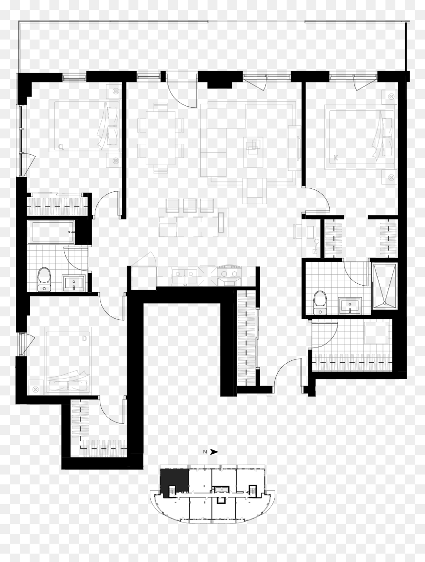 Floor Plan, HD Png Download - iv png