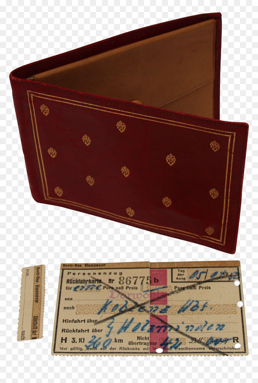 1950s Wallet, HD Png Download - train ticket png