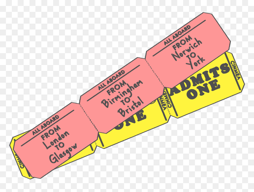 Ticket, HD Png Download - train ticket png