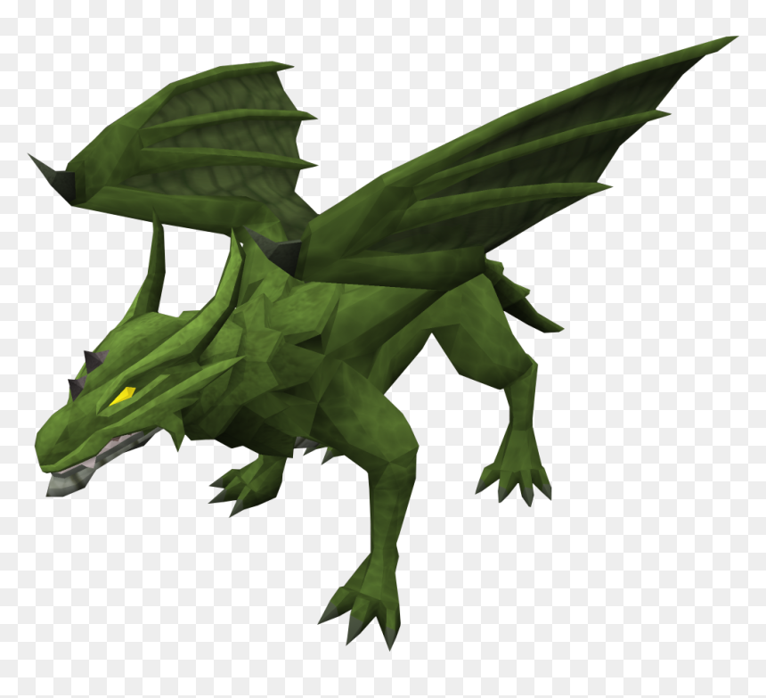 Green Dragon 1 - Green Dragons, HD Png Download - runescape character png