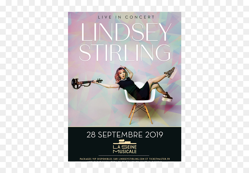 Lindsey Stirling Affiche Concert 2019, HD Png Download - lindsey stirling png