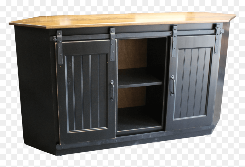 Corner Tv Stand Barn Door 48, HD Png Download - barn door png