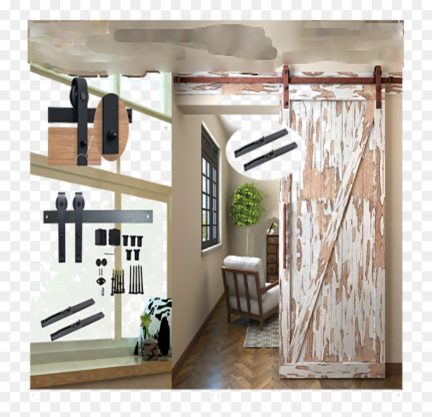 Transparent Barn Door Png - Interior Design, Png Download - barn door png