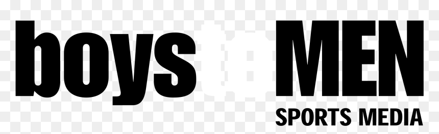 Boys To Men Logo Black And White - Graphics, HD Png Download - png text for boys
