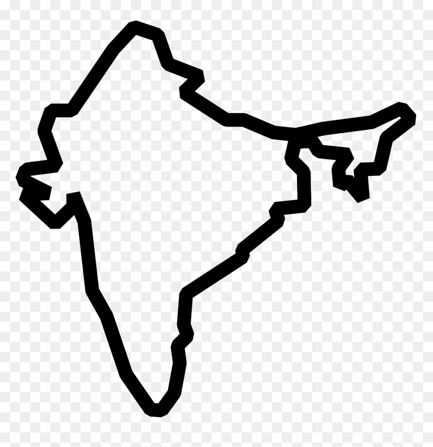India Clipart Black And White Png, Transparent Png - independence day india png