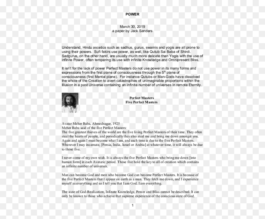 Document, HD Png Download - lord saibaba png