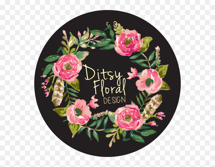 Ditsy Floral Design - Garden Roses, HD Png Download - flower sticker design png