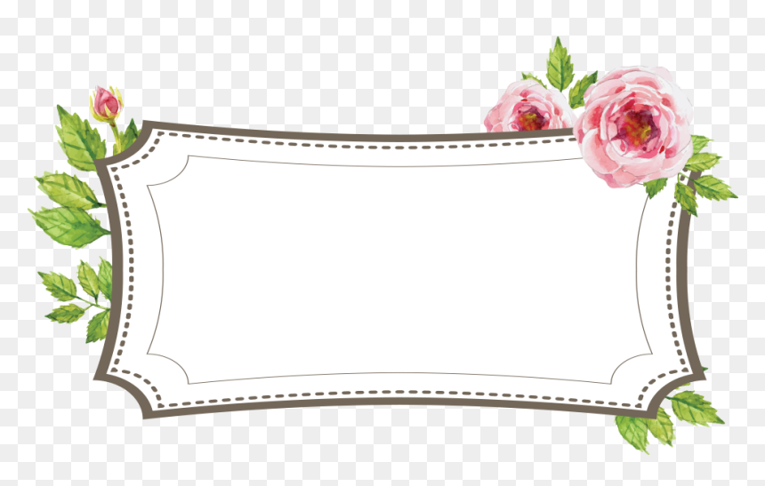 Flowers Geofilter, HD Png Download - wedding frame design png