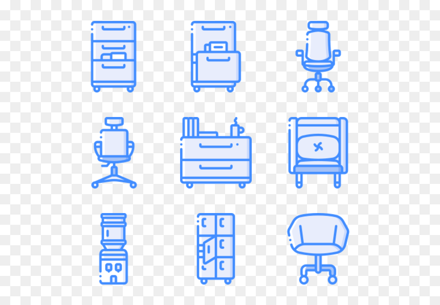 Clip Art, HD Png Download - office furniture top view png