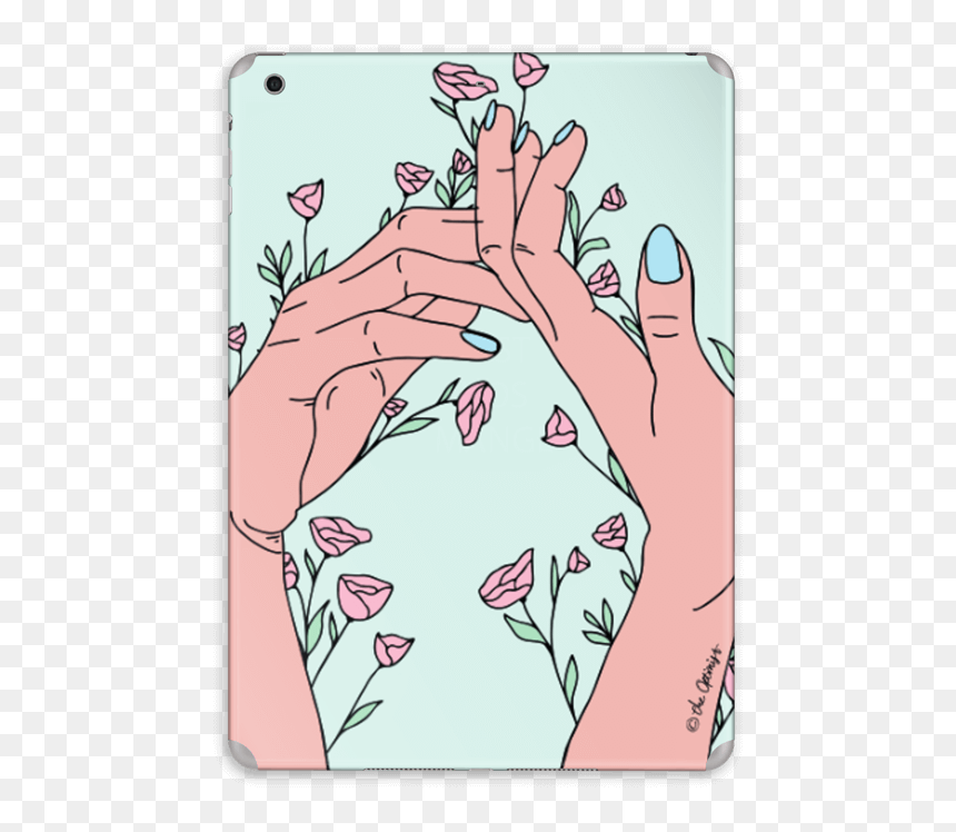 Let It Grow Skin Ipad Air - Tablet Computer, HD Png Download - ipad in hand png