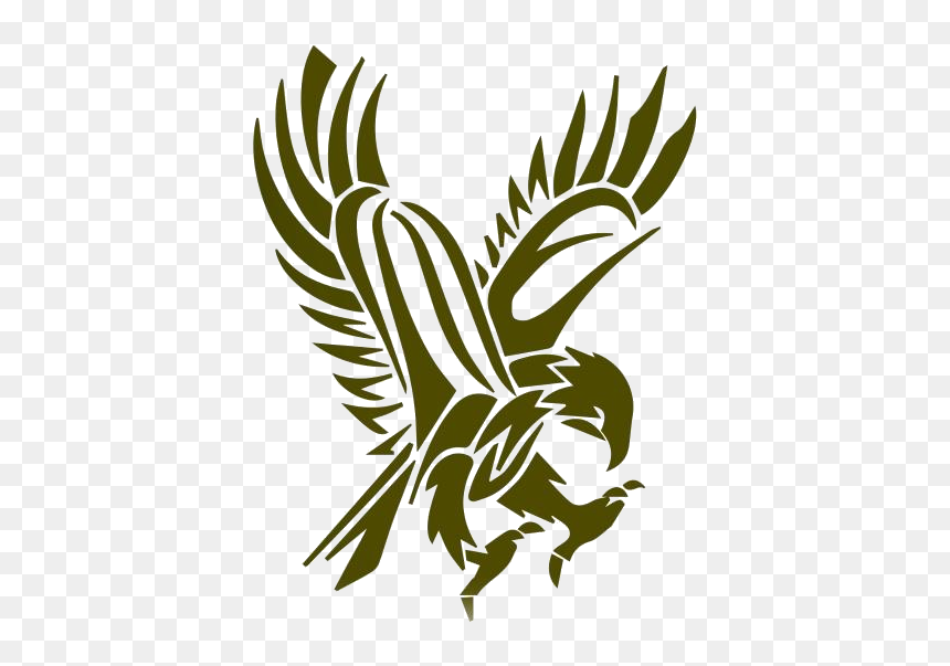 Transparent Tribal Eagle Clipart, Tribal Eagle Png - Falcon Bird Tattoo, Png Download - eagle tribal png