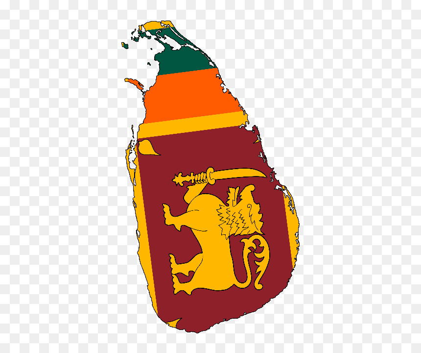 2016 06 14 1465941862 5201301 Srilankamapflag - Sri Lanka Flag Country, HD Png Download - india map flag png