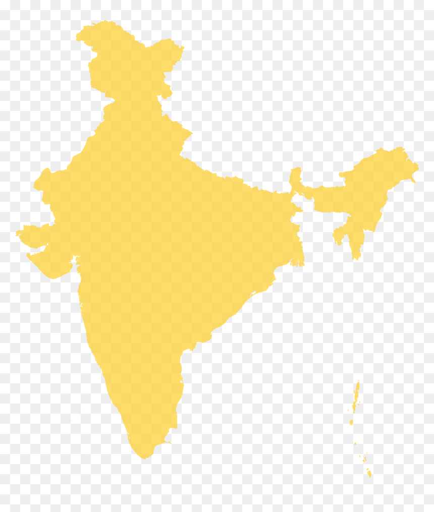 India - Article 370 India Map, HD Png Download - india map flag png