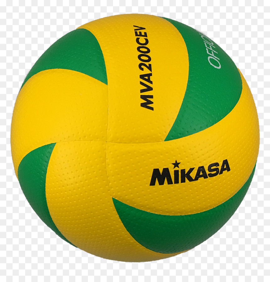 Transparent Yellow Ball Png - Mikasa Mva200 Cev Official, Png Download - volleyball ball png