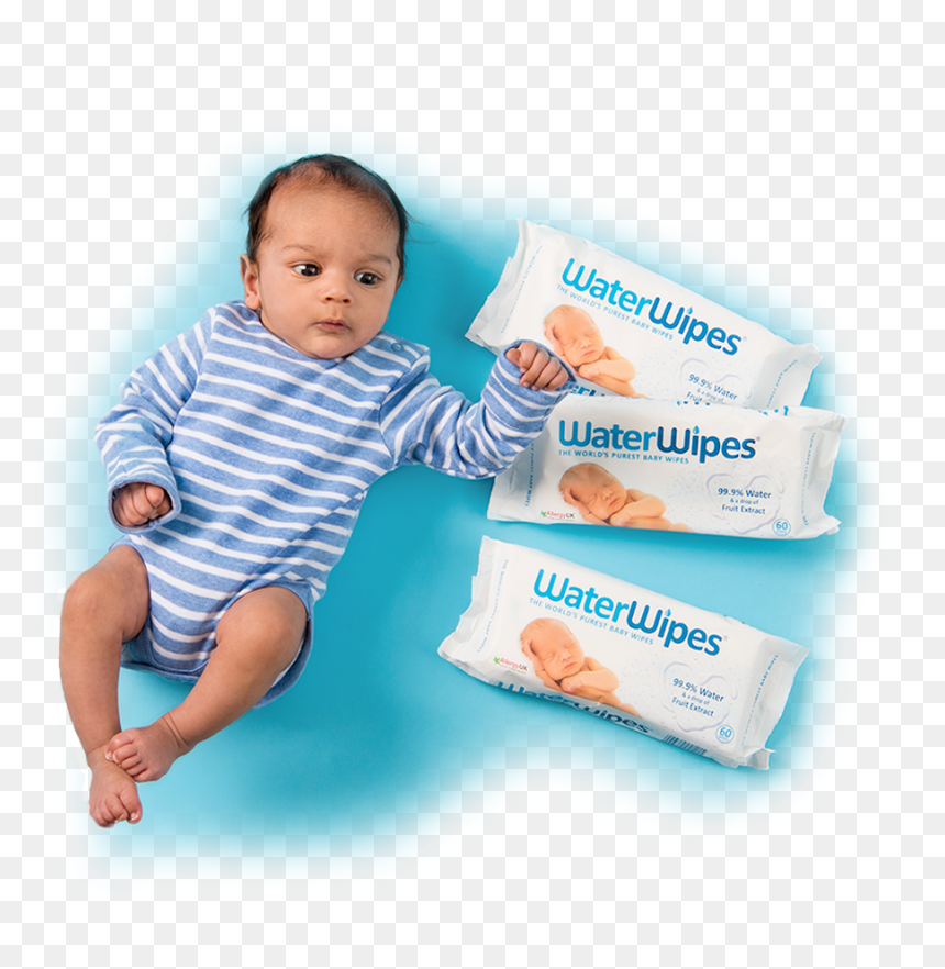 Waterwipes Baby Wipes, Value Pack - Baby, HD Png Download - baby png image