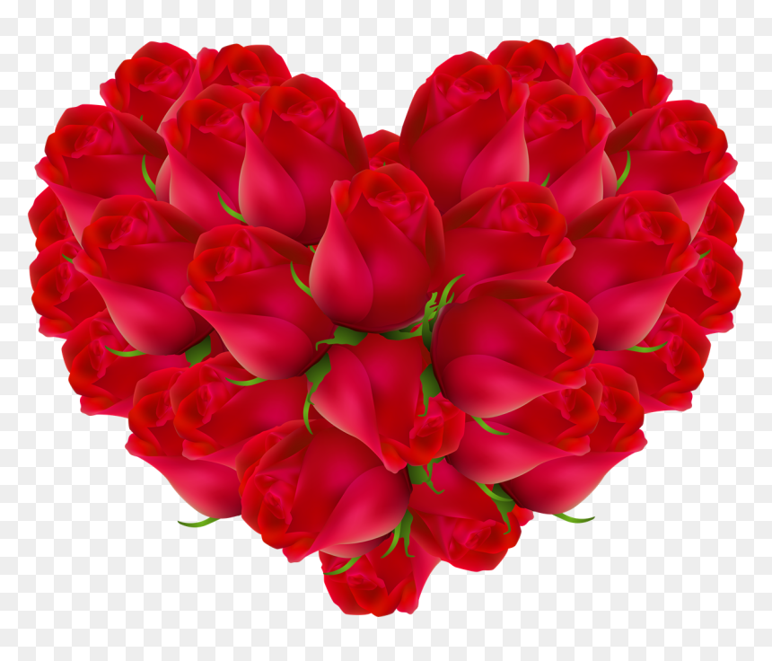 Heart Rose Transparent Background Png - Marriage Heart Flowers Png, Png Download - pink roses flowers bouquet png