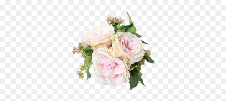 Clip Art Cottage Rose Bouquet In - Bridesmaid Bouquet Mini Rose, HD Png Download - pink roses flowers bouquet png